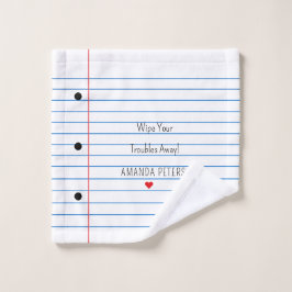 Lijnpapier Blad Unique Custom Washandje