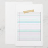 Lijnpapier Briefpapier (Voorkant / Achterkant)