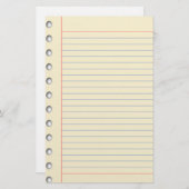 Lijnpapier Briefpapier (Voorkant / Achterkant)