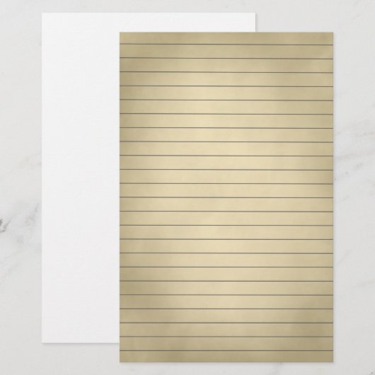 Lijnpapier in Grungy Brown Briefpapier (Voorkant / Achterkant)