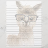 Lijnpapier met Smart Alpaca Letterhead Briefhoofd (Voorkant)