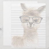 Lijnpapier met Smart Alpaca Letterhead Briefhoofd (Voorkant / Achterkant)