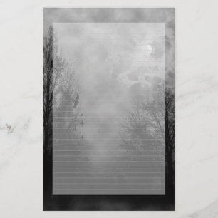 Lijnpapier met whunted Sky Note-briefkaart Briefpapier