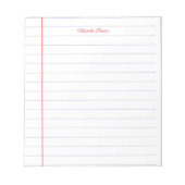 Lijnpapier professioneel effen minimalistisch mode notitieblok (Voorkant)