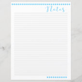 Lijnpapier voor notities | Baby Blue (Achterkant)