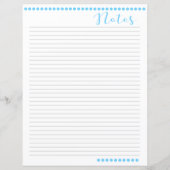 Lijnpapier voor notities | Baby Blue (Voorkant)