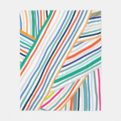 Lijnpatroon Fleece Deken (Voorkant)