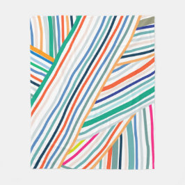 Lijnpatroon Fleece Deken