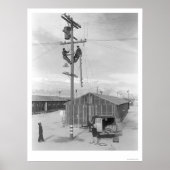 Lijnpersoneel op het werk in Manzanar 1943 Poster (Voorkant)