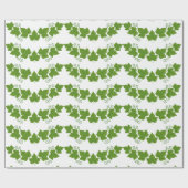 Lijnrand Ivy Leaf Cadeaupapier (Vlak)