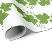 Lijnrand Ivy Leaf Cadeaupapier (Rol Hoek)