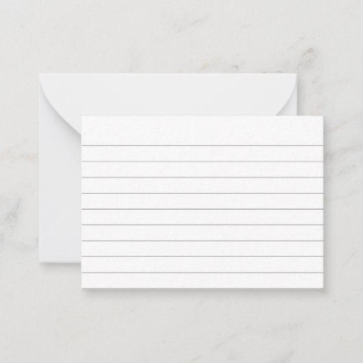 Lijnregelindex Notitiekaartje (Voorkant)