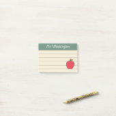 Lijnse schoolbordpost waarin hij cadeautjes aannee post-it® notes (Op bureau)