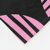 Lijnspuiten 190917 - Roze en zwart Fleece Deken (Hoek)
