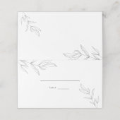 Lijntekenfoliage-leverbandreiskaart Plaatskaartje (Buitenkant ongevouwen)