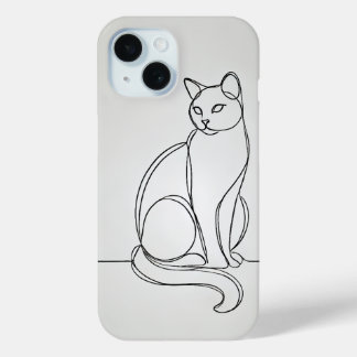 lijntekening iPhone 15 case