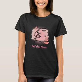 Lijntekening Gezicht Tshirt