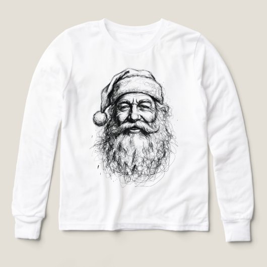 Lijntekening Kerstman (Voorkant)