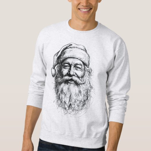 Lijntekening Kerstman Trui (Voorkant)