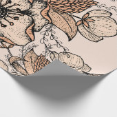 Lijntekening naadloos patroon. Lichte kleuren. Vin Cadeaupapier (Hoek)