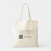 Lijntekening Neutrale Makelaar Tote Bag (Achterkant)