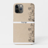 Lijntekening op kraftpapier Case-Mate iPhone case (Achterkant)