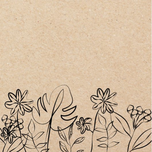 Lijntekening op kraftpapier Case-Mate iPhone case