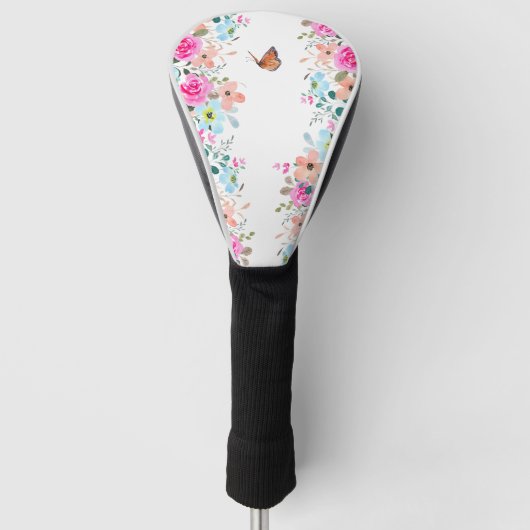 Lijntekening op kraftpapier golfheadcover (Voorkant)
