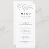 Lijntekening Schetsenvullingsmenu Menu (Voorkant / Achterkant)