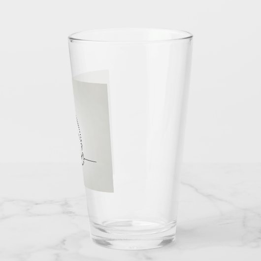 lijntekening van kattenglas glas (Links)