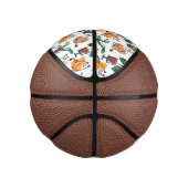 Lijntekenkat en bloemen basketbal (Rechts)