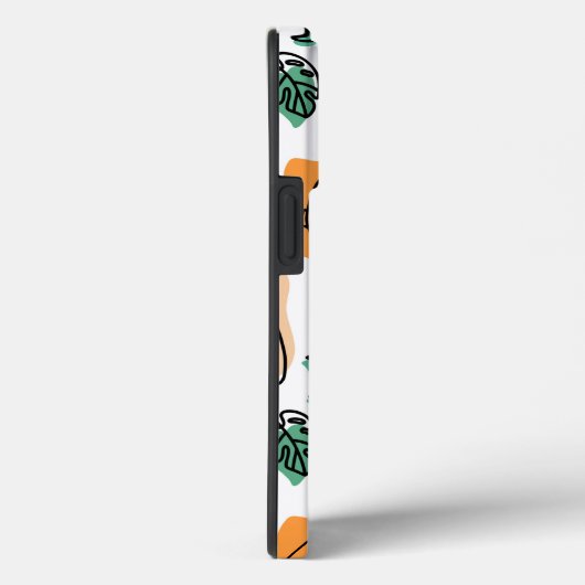 Lijntekenkat en bloemen Case-Mate iPhone case (Achterkant / Rechts)