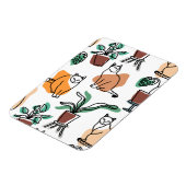 Lijntekenkat en bloemen magneet (Linkerzijde)