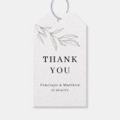 Lijntekenvulblad Dank u Label Cadeaulabel (Voorkant)