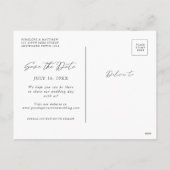 Lijntekenvulblad Opslaan Briefkaart datum (Achterkant)