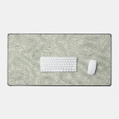 Lijntopografie met op natuur geïnspireerde estheti bureaumat (Keyboard & Muis)