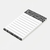 Lijnvak voor samenstelling leraar 4x6 post-it® notes (Schuin)