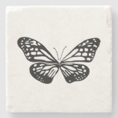 lijnvlinder stenen onderzetter (Voorkant)