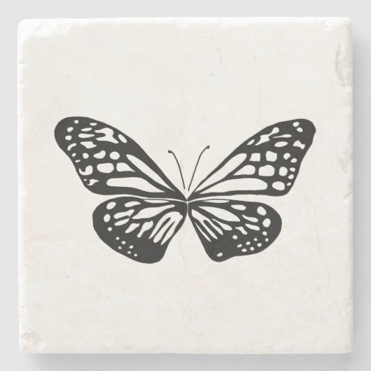 lijnvlinder stenen onderzetter (Voorkant)