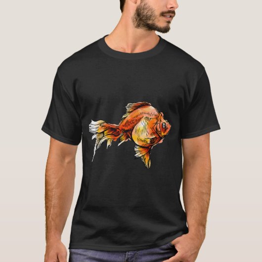 Lijnwerk Goudvis T-shirt (Voorkant)