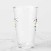 Lijnwerker Stickman Glas (Links)