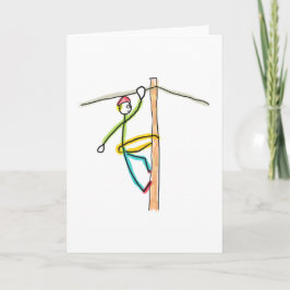 Lijnwerker Stickman Kaart