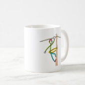 Lijnwerker Stickman Koffiemok (Voorkant rechts)