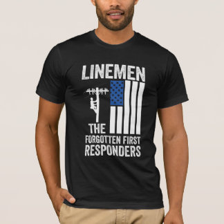 Lijnwerkers de vergeten eerste responders Heren T- T-shirt