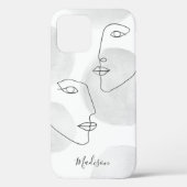 Lijnwerpvlakken grijs Case-Mate iPhone case (Achterkant)