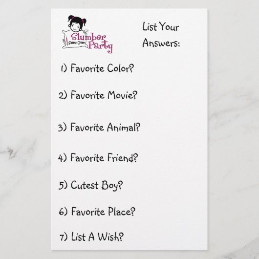 Lijst 2 met woordgroepen briefpapier (Voorkant)