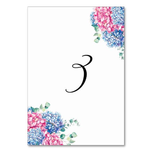 Lijst 3 van de Hydrangea hortensia's van de Kaart (Voorkant)