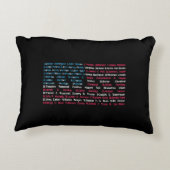 Lijst 46 Amerikaanse Presidenten van de Verenigde  Accent Kussen (Achterkant)