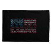 Lijst 46 Amerikaanse Presidenten van de Verenigde Kussensloop (Achterkant)