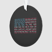 Lijst 46 Amerikaanse Presidenten van de Verenigde Ornament (voorkant)